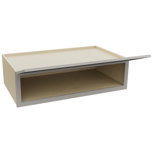 Fabuwood Fusion Nickel W421224LU Wall Deep Cabinet, Open View