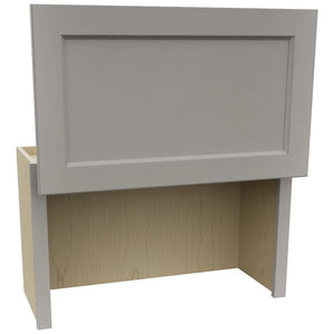 Fabuwood Fusion Nickel WAC3018 Wall Appliance Cabinet, Open View