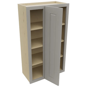 Fabuwood Fusion Nickel WBC2442 Wall Corner Blind Cabinet, Open View