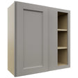 Fabuwood Fusion Nickel WBC3030 Wall Corner Blind Cabinet, Front View