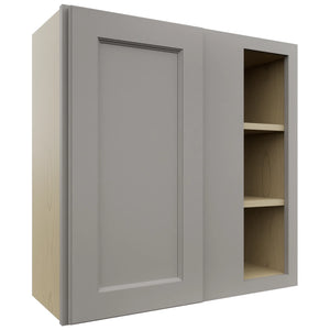 Fabuwood Fusion Nickel WBC3030 Wall Corner Blind Cabinet, Front View