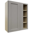 Fabuwood Fusion Nickel WBC3036 Wall Corner Blind Cabinet, Front View