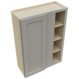 Fabuwood Fusion Nickel WBC3042 Wall Corner Blind Cabinet, Top View