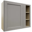 Fabuwood Fusion Nickel WBC3630 Wall Corner Blind Cabinet, Front View