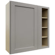Fabuwood Fusion Nickel WBC3636 Wall Corner Blind Cabinet, Front View