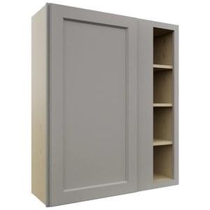 Fabuwood Fusion Nickel WBC3642 Wall Corner Blind Cabinet, Front View