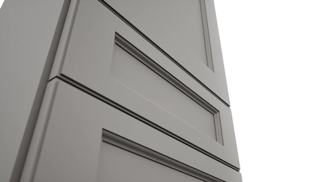 Fabuwood Fusion Nickel WD1848 Wall Drawer Cabinet, Detail View
