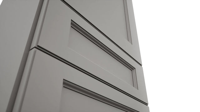 Fabuwood Fusion Nickel WD1860 Wall Drawer Cabinet, Detail View