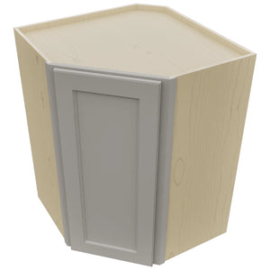 Fabuwood Fusion Nickel WDC2736 Wall Corner Diagonal Cabinet, Top View