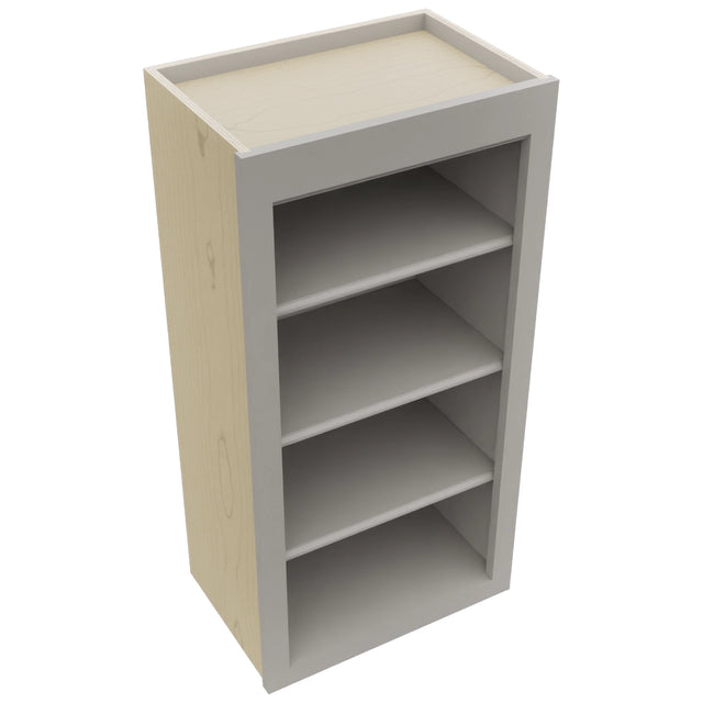 Fabuwood Fusion Nickel WOS1836 Wall Open Shelf, Top View