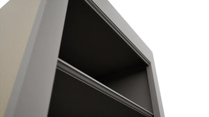 Fabuwood Fusion Nickel WOS1836 Wall Open Shelf, Detail View