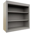 Fabuwood Fusion Nickel WOS3030 Wall Open Shelf, Front View