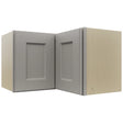 Fabuwood Fusion Nickel WPC2415 Wall Corner Pie Cabinet, Front View