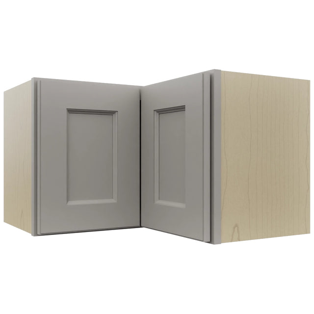 Fabuwood Fusion Nickel WPC2415 Wall Corner Pie Cabinet, Front View