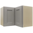 Fabuwood Fusion Nickel WPC2418 Wall Corner Pie Cabinet, Front View