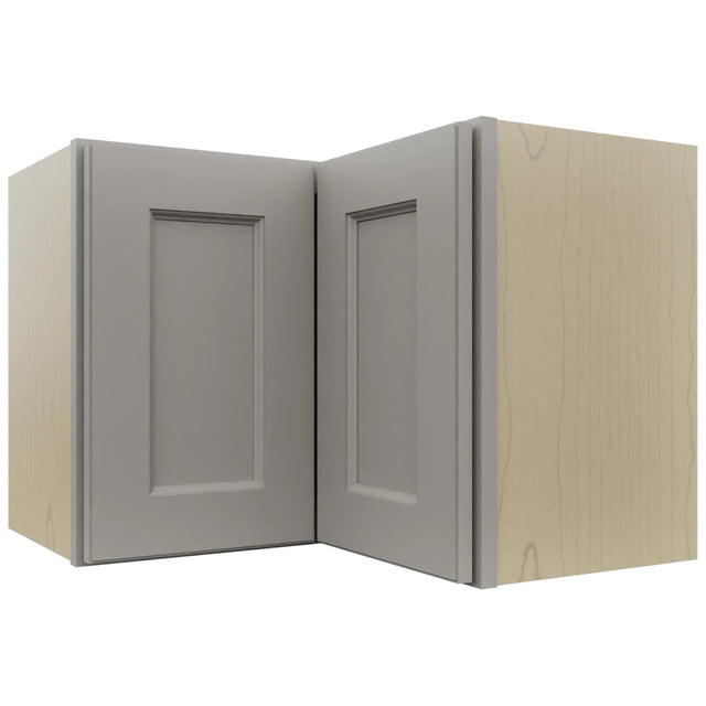 Fabuwood Fusion Nickel WPC2418 Wall Corner Pie Cabinet, Front View
