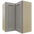 Fabuwood Fusion Nickel WPC2430 Wall Corner Pie Cabinet, Front View
