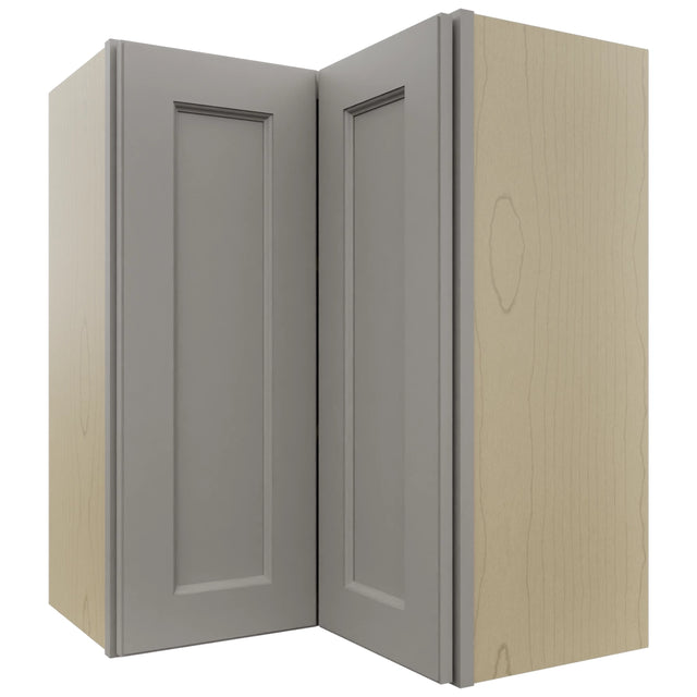 Fabuwood Fusion Nickel WPC2430 Wall Corner Pie Cabinet, Front View