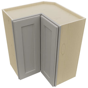 Fabuwood Fusion Nickel WPC2430 Wall Corner Pie Cabinet, Top View
