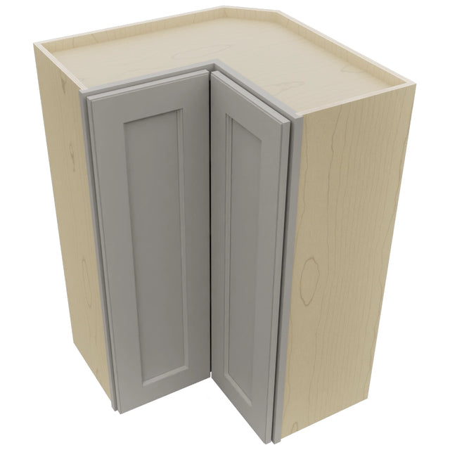 Fabuwood Fusion Nickel WPC2436 Wall Corner Pie Cabinet, Top View