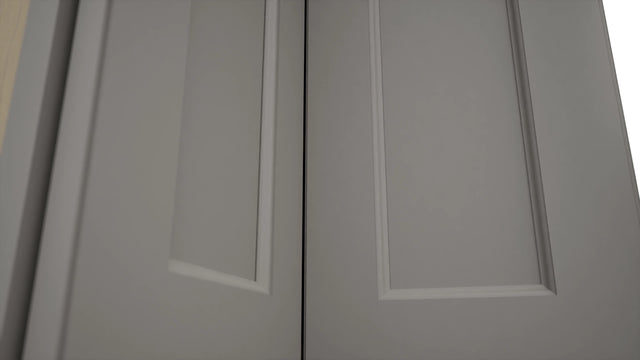 Fabuwood Fusion Nickel WPC2436 Wall Corner Pie Cabinet, Detail View