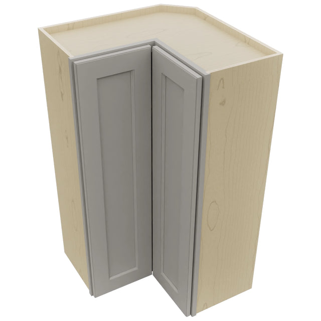 Fabuwood Fusion Nickel WPC2442 Wall Corner Pie Cabinet, Top View