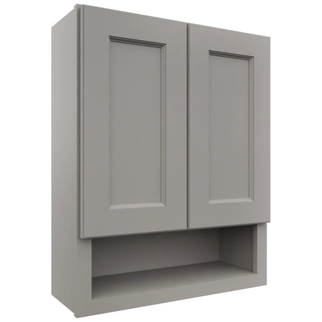 Fabuwood Fusion Nickel WVS2430 Vanity Wall Storage, Front View