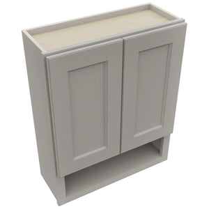 Fabuwood Fusion Nickel WVS2430 Vanity Wall Storage, Top View