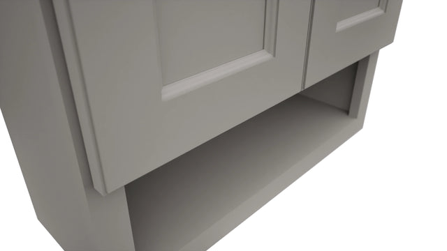 Fabuwood Fusion Nickel WVS2430 Vanity Wall Storage, Detail View