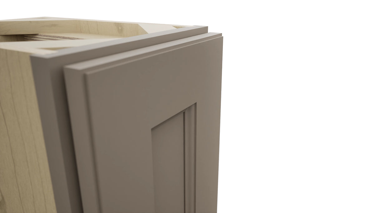 Fabuwood Fusion Oyster B09FD-12D Base Full Door Cabinet, Detail View