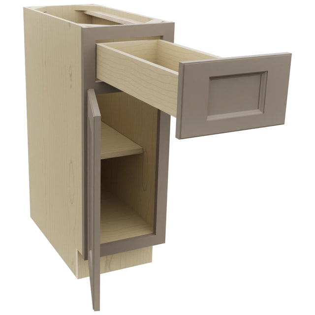 Fabuwood Fusion Oyster B12 Base Standard Cabinet, Open View