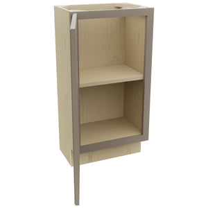 Fabuwood Fusion Oyster B18FD-12D Base Full Door Cabinet, Open View
