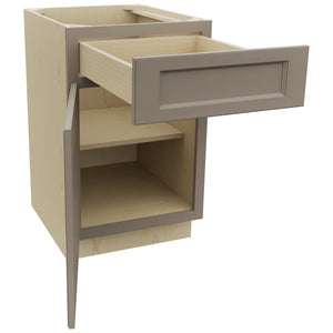 Fabuwood Fusion Oyster B21 Base Standard Cabinet, Open View