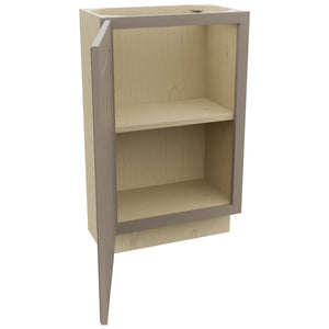 Fabuwood Fusion Oyster B21FD-12D Base Full Door Cabinet, Open View
