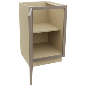 Fabuwood Fusion Oyster B21FD Base Full Door Cabinet, Open View