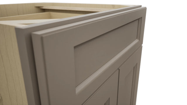 Fabuwood Fusion Oyster B24 Base Standard Cabinet, Detail View