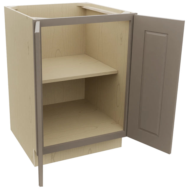 Fabuwood Fusion Oyster B24FD Base Full Door Cabinet, Open View