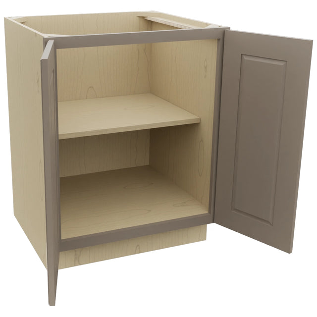 Fabuwood Fusion Oyster B27FD Base Full Door Cabinet, Open View