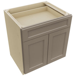 Fabuwood Fusion Oyster B30 Base Standard Cabinet, Top View