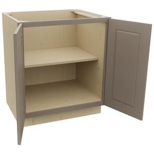 Fabuwood Fusion Oyster B30FD Base Full Door Cabinet, Open View
