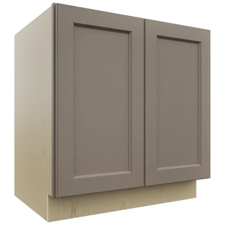 Fabuwood Fusion Oyster B33FD Base Full Door Cabinet, Front View