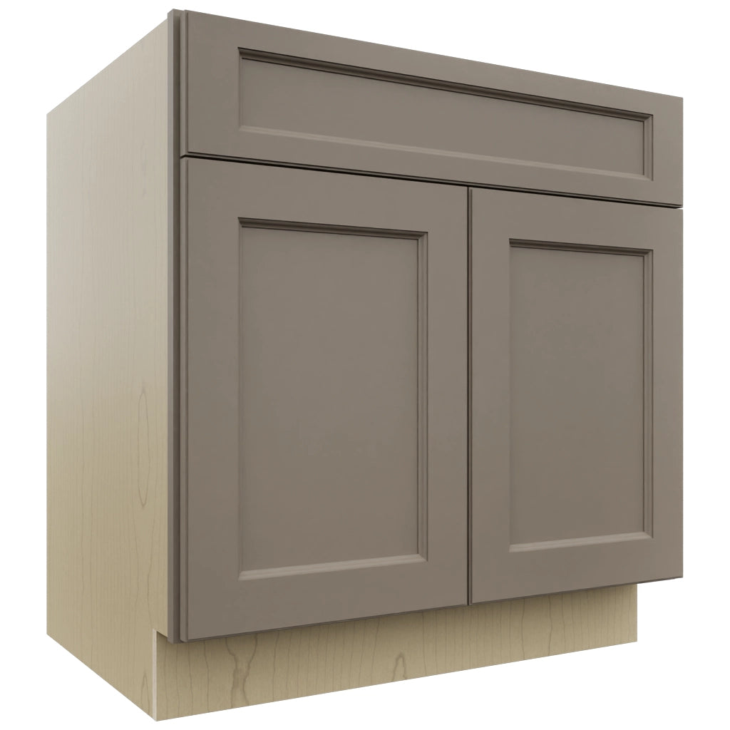 Fabuwood Fusion Oyster B33SDF Base Standard Cabinet, Front View