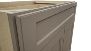 Fabuwood Fusion Oyster B36SDF Base Standard Cabinet, Detail View