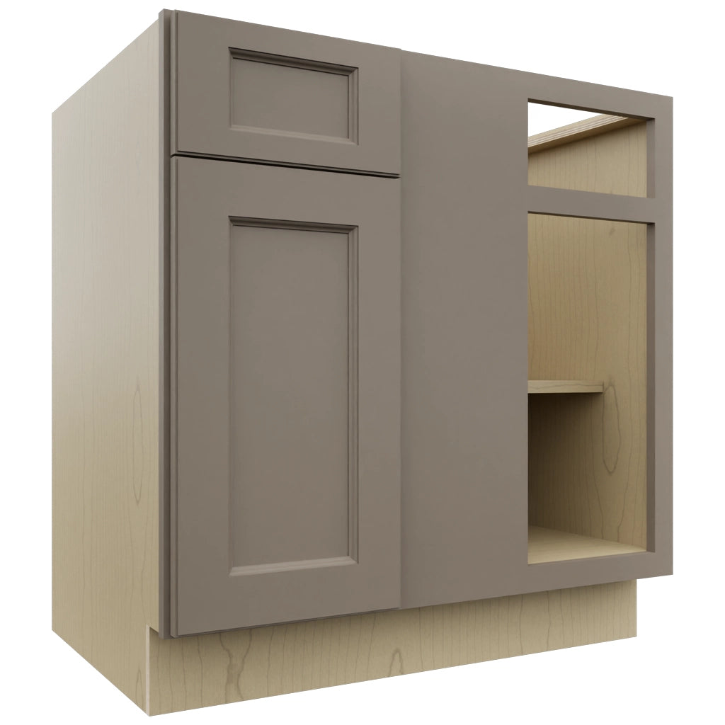Fabuwood Fusion Oyster BLB39/42 Base Corner Blind Cabinet, Front View