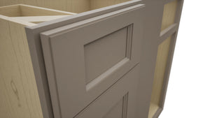 Fabuwood Fusion Oyster BLB39/42 Base Corner Blind Cabinet, Detail View