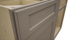 Fabuwood Fusion Oyster BLB48/51 Base Corner Blind Cabinet, Detail View