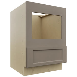 Fabuwood Fusion Oyster BMC24 Base Microwave Cabinet, Front View