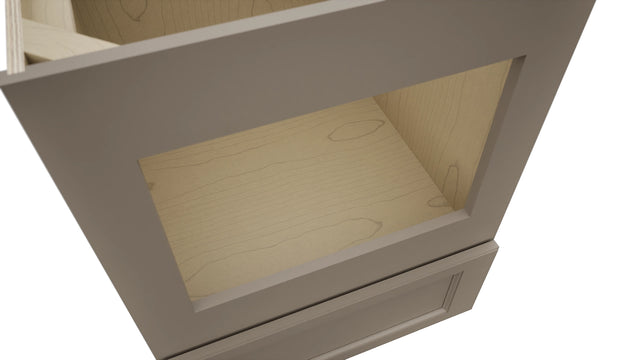 Fabuwood Fusion Oyster BMC24 Base Microwave Cabinet, Detail View