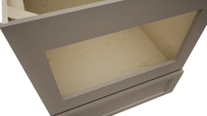 Fabuwood Fusion Oyster BMC30 Base Microwave Cabinet, Detail View