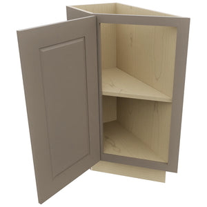 Fabuwood Fusion Oyster BTL12 Base Transitional Cabinet, Open View